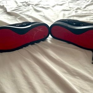 Christian Soulboutin Black and Red sneakers for Men size 40.5EURO